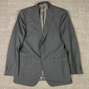 Emenegildo Zegna Z Zegna City Blazer Sport Coat Men's 40R Gray Pinstripe Wool